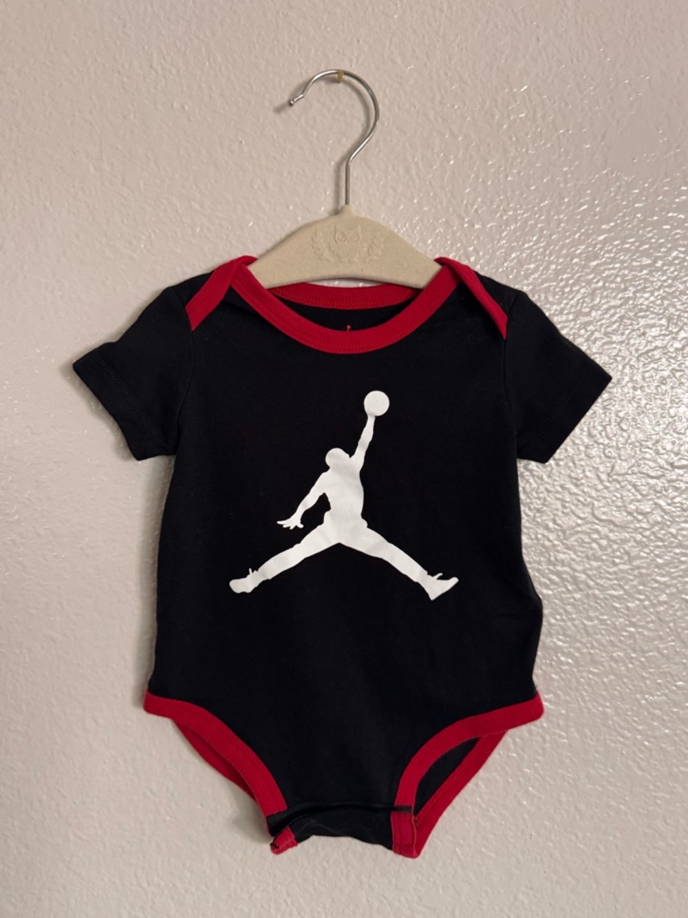 Jordan Black One-Piece with Red Trim and White Jumpman